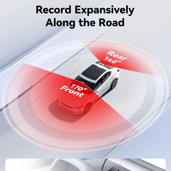 REDTIGER Dash Cam Front Rear, 4K/2.5K Full HD Dash Camera for Cars - Picture 8 of 9